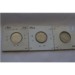 Canada Five Cent Coins (3)