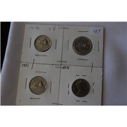 Canada Five Cent Coins (4)