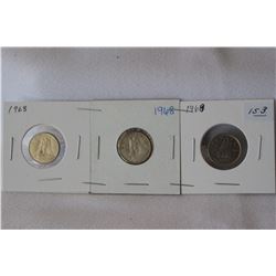 Canada Ten Cent Coins (3)