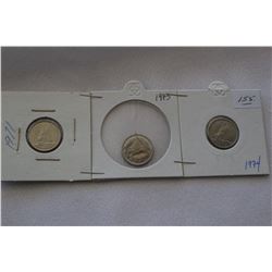 Canada Ten Cent Coins (3)
