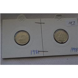 Canada Ten Cent Coins (2)