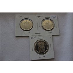 Canada Fifty Cent Coins (3)