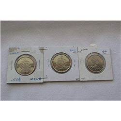 Canada Fifty Cent Coins (3)