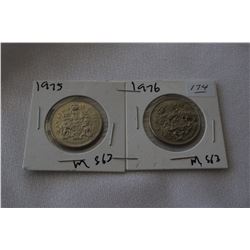 Canada Fifty Cent Coins (2)