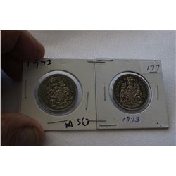 Canada Fifty Cent Coins (2)