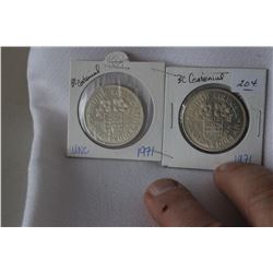 Canada One Dollar Coins (2)