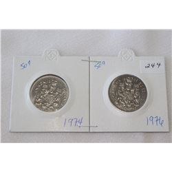 Canada Fifty Cent Coins (2)