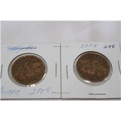 Canada One Dollar Coins (2) Loonies