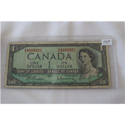 Canada One Dollar Bill (1)