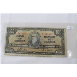 Canada One Hundred Dollar Bill (1)