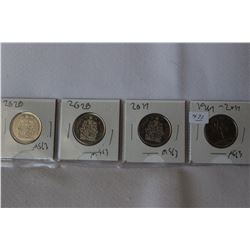 Canada Fifty Cent Coins (4)