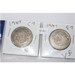 Canada Fifty Cent Coins (2)