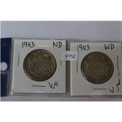 Canada Fifty Cent Coins (2)