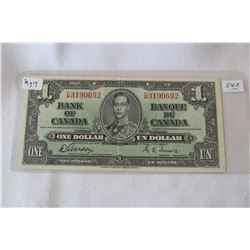 Canada One Dollar Bill (1)