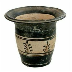 Ancient Magna Graecia Messapian Pottery Kalathos c.4th