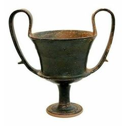 Ancient Magna Graecia Pottery Kantharos c.4th century