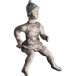 Ancient Canosan male soldier, wearing helmet c.3rd