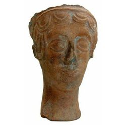 Ancient Etruscan Terracotta Head of a Youth c.5th