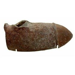 Ancient Greek Hollow Terracotta Vessel in form of