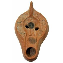 Ancient Roman Carthaginian with Figure Oil Lamp c.2nd