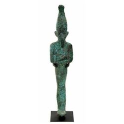 Ancient Egyptian Bronze Figure of Osiris c.700 BC.