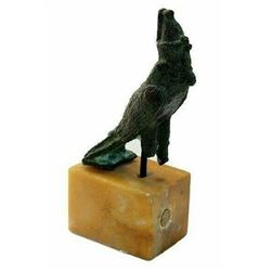 Ancient Egyptian Bronze Figure of Falcon god Horus