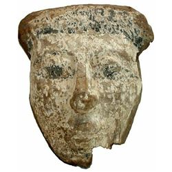 Ancient Egyptian Mummy Wood Mask c.664-332 BC.