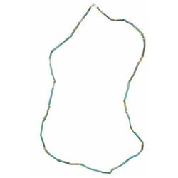 Ancient Egyptian Blue Faience Mummy Beads Necklace