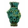 Image 1 : Ancient Egyptian Blue, Yellow Faience Bes Amulet Roman