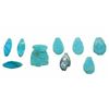 Image 1 : Lot of 9 Ancient Egyptian Votive Faience Placques