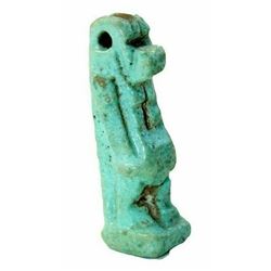 Ancient Egyptian Blue Faience of Taweret c.715-330 BC.