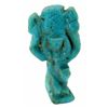 Image 1 : Ancient Egyptian Blue Faience Shu Amulet c.715-330 BC.