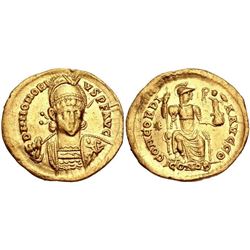 Ancient Roman Honorius. AD 393-423 AV Solidus Gold coin