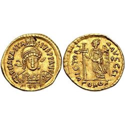 Ancient Byzantine Anastasius I. 491-518. Gold coin