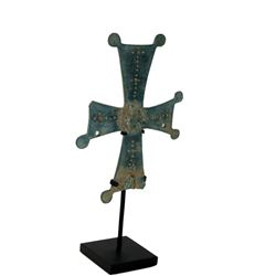 Ancient Byzantine Bronze Processional Cross c.10th-12th