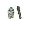 Image 2 : Lot of 2 Ancient Egyptian Blue Faience Amulets Bes,