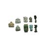 Image 2 : Lot of 9 Ancient Egyptian Blue-green Faience Amulets
