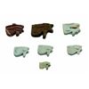 Image 1 : Lot of 7 Ancient Egyptian Faience Eye Of Horus Amulets