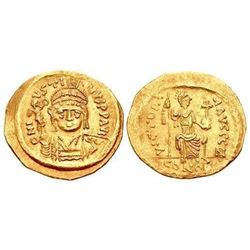 Ancient Byzantine Justin II. 565-578. Gold Solidus