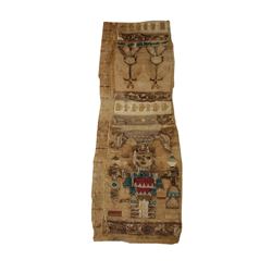 Ancient Pre Columbian Peru Textile Fragment c.