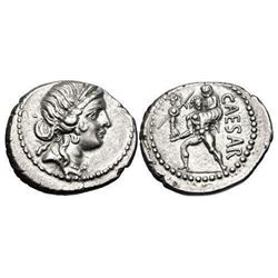 Ancient Roman The Caesarians. Julius Caesar. Denarius