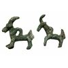 Image 1 : Lot of 2 Ancient Luristan Bronze Goats c.1000 BC.