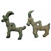 Image 1 : Lot of 2 Ancient Luristan Bronze Goats c.1000 BC.