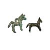 Image 2 : Lot of 2 Ancient Luristan Bronze Horses c.1000 BC.