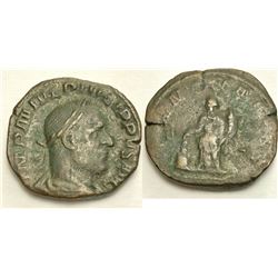 Ancient Roman Philip I. AD 244-249. ? Sestertius (28mm,
