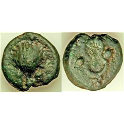 Ancient Roman Anonymous. Ca. 280 BC. AE aes grave sexta