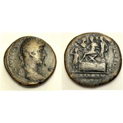 Ancient Roman Lucius Verus. AD 161-169. ? Sestertius