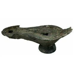 Large Ancient Roman Bronze Oil Lamp c.1st-4th century