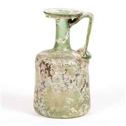 Large Ancient Roman Glass Jug c.2nd century AD. Size 7