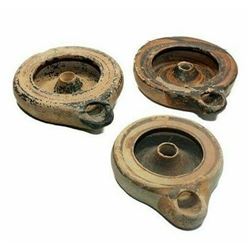 Lot of 3 Ancient South Italian Greek Terracotta Oil